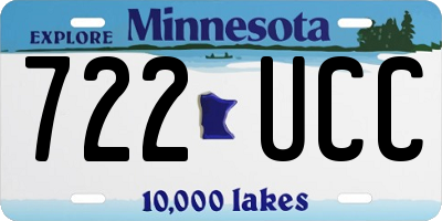 MN license plate 722UCC