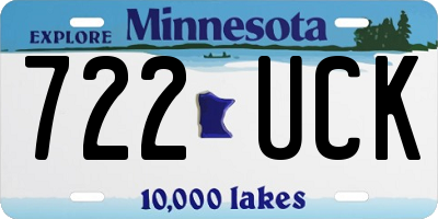 MN license plate 722UCK