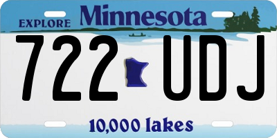 MN license plate 722UDJ