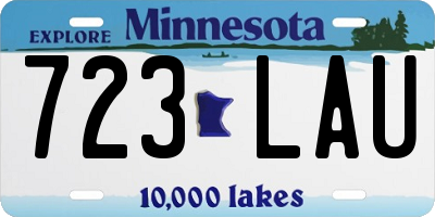 MN license plate 723LAU