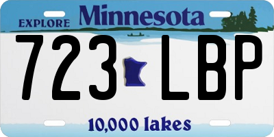 MN license plate 723LBP