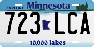 MN license plate 723LCA