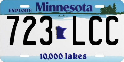 MN license plate 723LCC