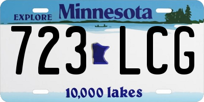 MN license plate 723LCG