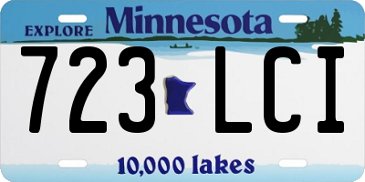 MN license plate 723LCI