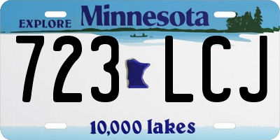 MN license plate 723LCJ