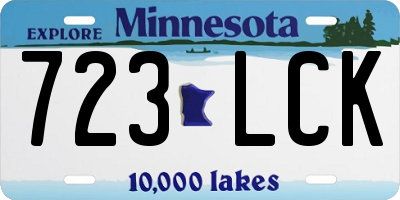 MN license plate 723LCK