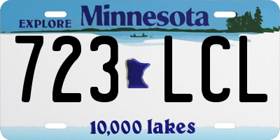 MN license plate 723LCL