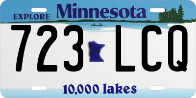 MN license plate 723LCQ