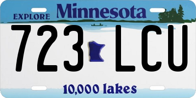 MN license plate 723LCU