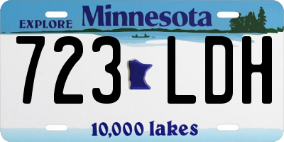 MN license plate 723LDH