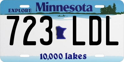 MN license plate 723LDL