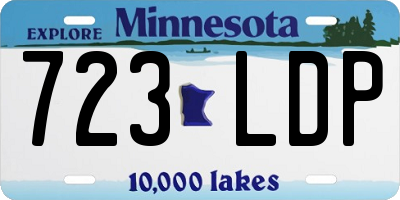 MN license plate 723LDP