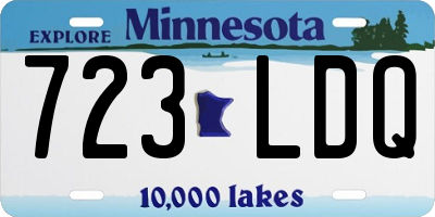 MN license plate 723LDQ