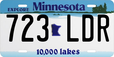 MN license plate 723LDR