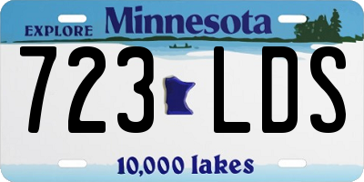MN license plate 723LDS