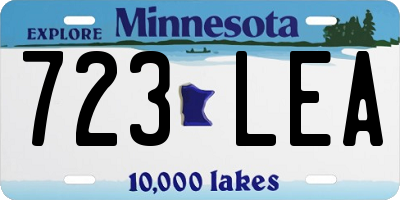 MN license plate 723LEA