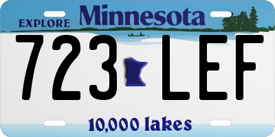 MN license plate 723LEF