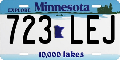 MN license plate 723LEJ