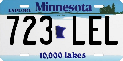 MN license plate 723LEL