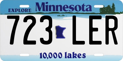 MN license plate 723LER