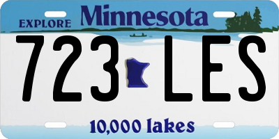 MN license plate 723LES