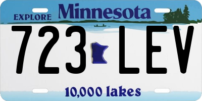 MN license plate 723LEV