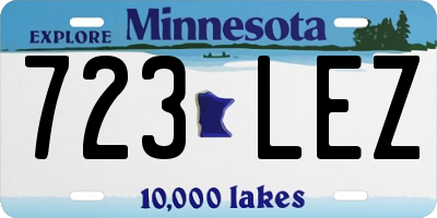 MN license plate 723LEZ