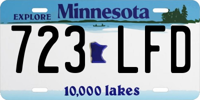 MN license plate 723LFD