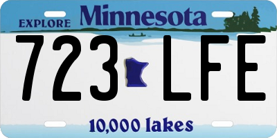MN license plate 723LFE