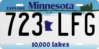 MN license plate 723LFG