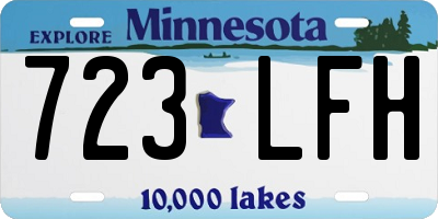 MN license plate 723LFH