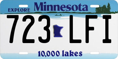 MN license plate 723LFI