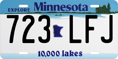 MN license plate 723LFJ
