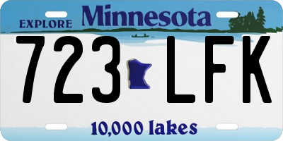 MN license plate 723LFK