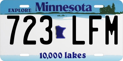 MN license plate 723LFM