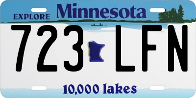 MN license plate 723LFN