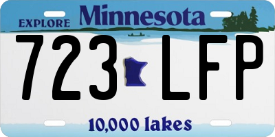 MN license plate 723LFP