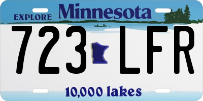 MN license plate 723LFR