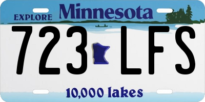 MN license plate 723LFS