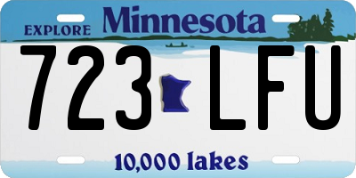 MN license plate 723LFU