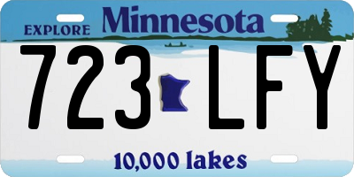 MN license plate 723LFY