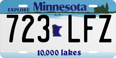 MN license plate 723LFZ