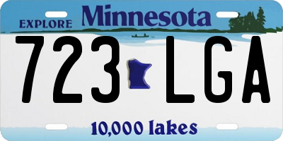 MN license plate 723LGA