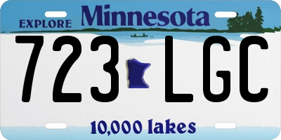 MN license plate 723LGC