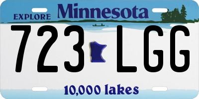 MN license plate 723LGG
