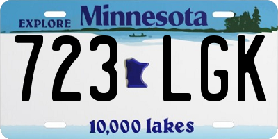 MN license plate 723LGK