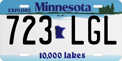 MN license plate 723LGL