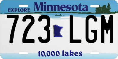 MN license plate 723LGM