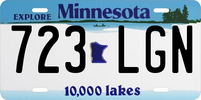 MN license plate 723LGN